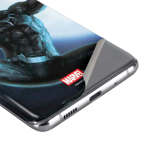 Marvel Black Panther Jumping Through Air Galaxy S20 Plus Skin